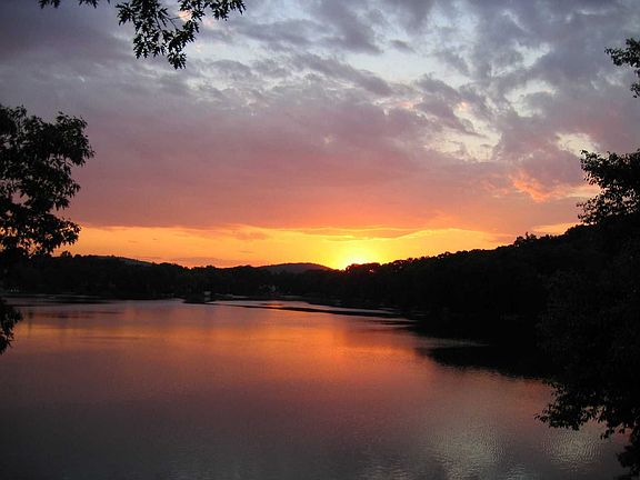 Sunset views from every level of the home