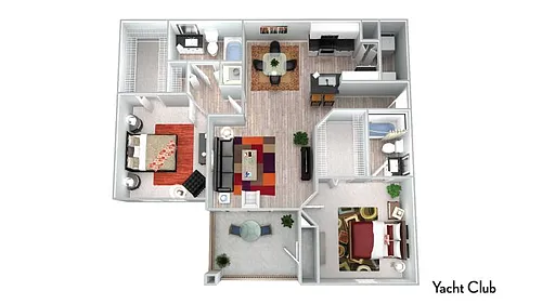 Floor plan Yacht Club Renovated