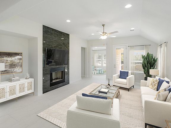 Open Concept Living Open to Flex Room