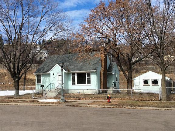 Front View, Wintertime - House, Garage, Yards