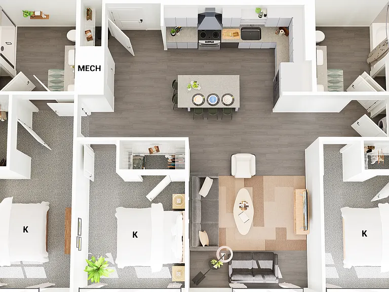 C1 floor plan The 305, A Broadstone Community