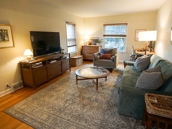 Spacious living room with ample room for furnishings.