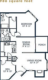HP 1 BR Floorplan