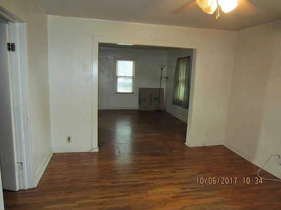 Living room and dining room