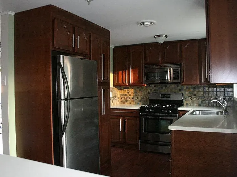 Fridge and built in pantry