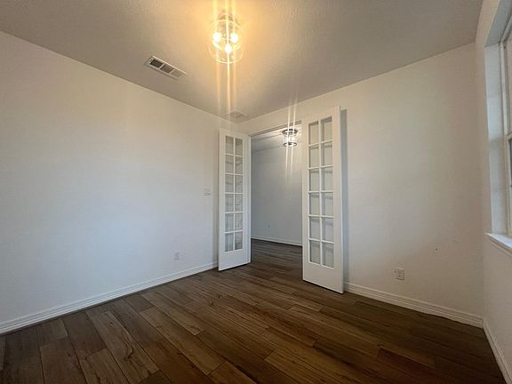 Construction progress - an additional view of the study with French doors