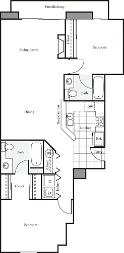 Floor plan 2X2 - G