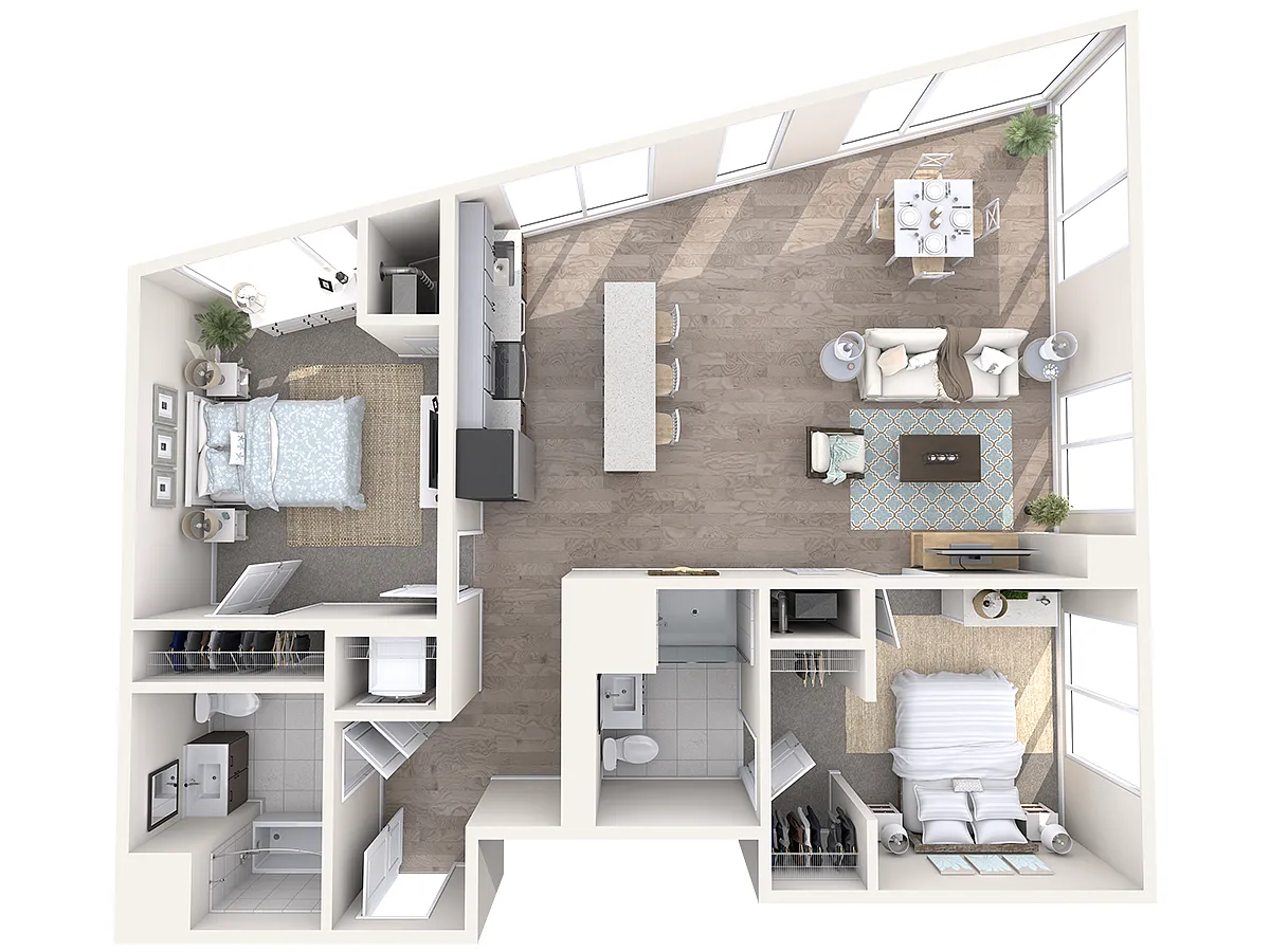 Floor plan Watermark B1-2.18