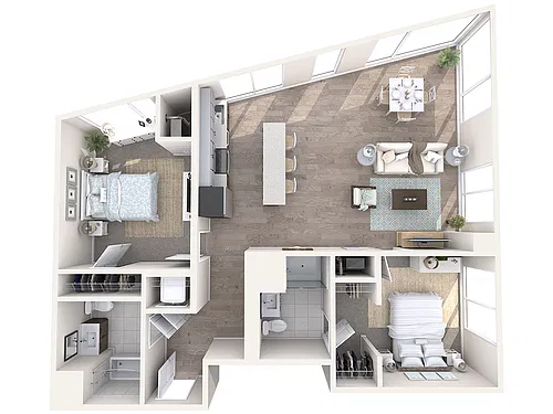 Floor plan Watermark B1-2.18