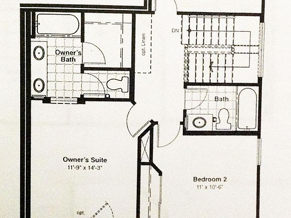 Actual floorplan, but in mirror image (reversed horizontally