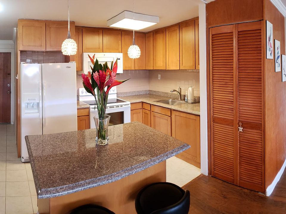 Remodeled Kitchen with lovely cabinets and granite.