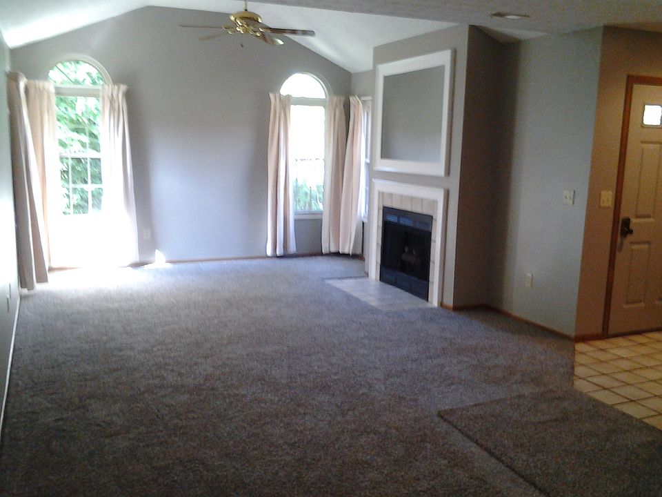 Great room overlooks trees
