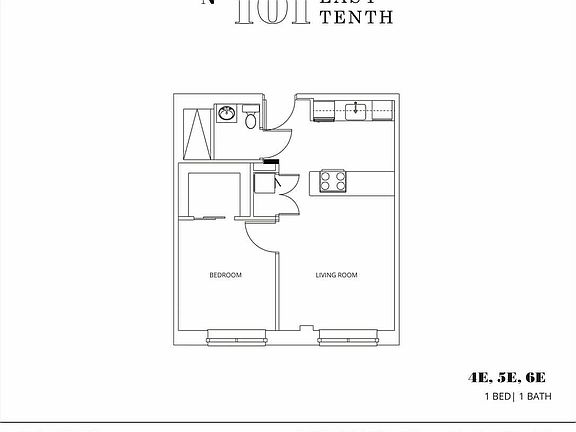 2nd image of 101 E 10th St Ste 4E