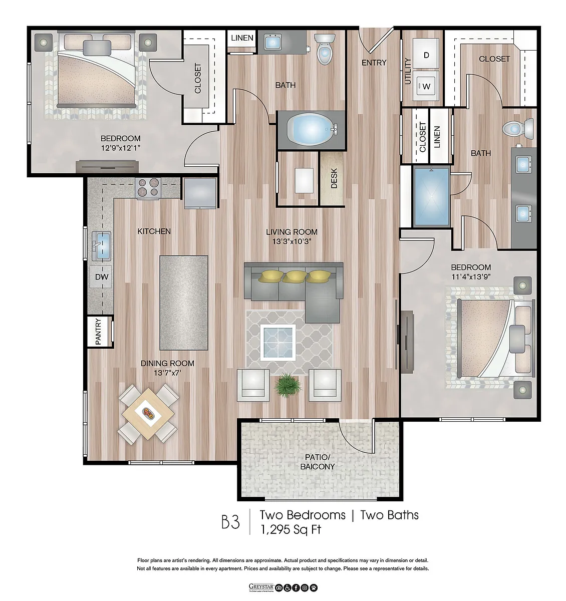 Floor plan B3