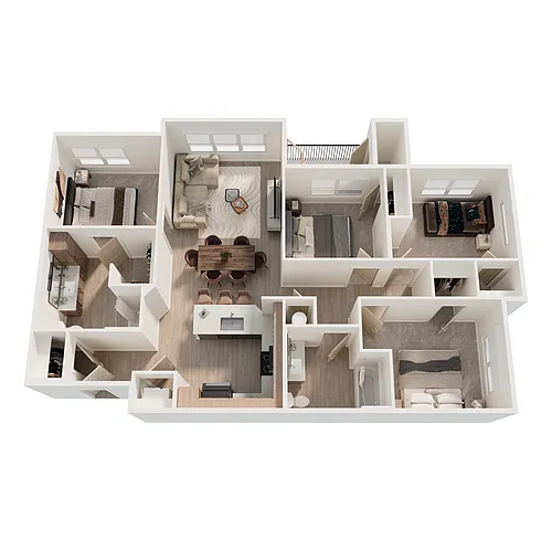 Floor plan Four Bedroom