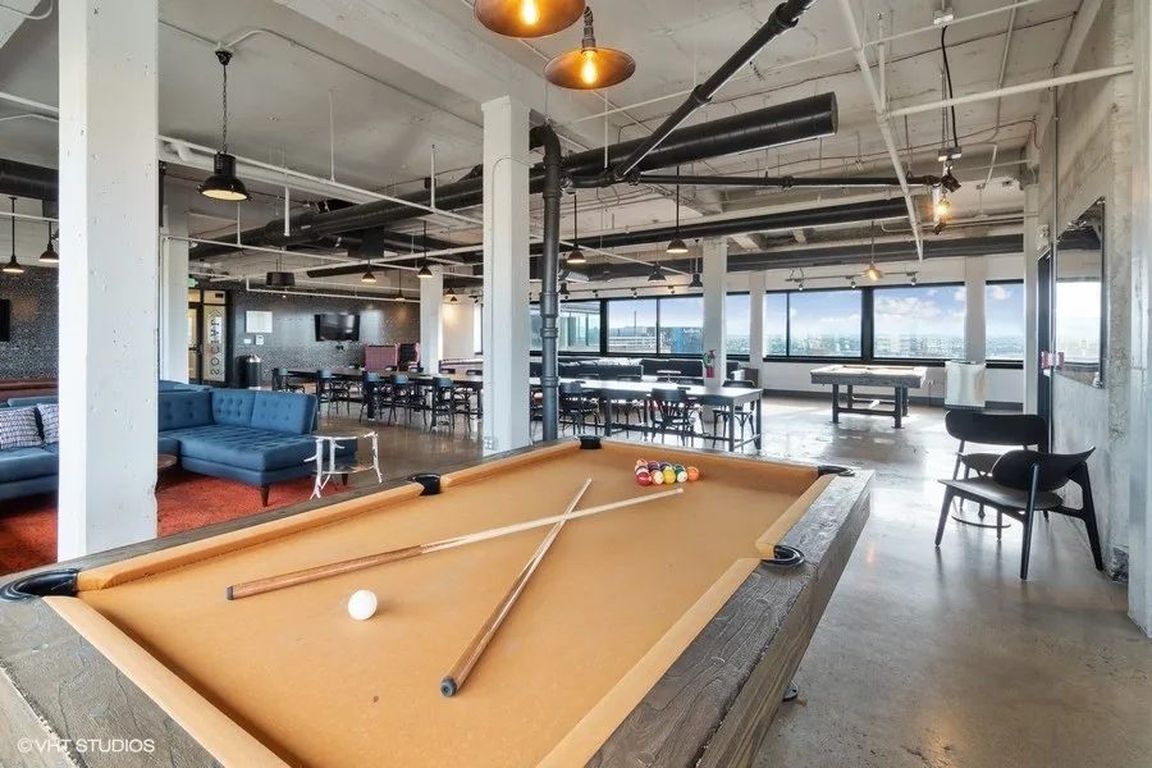Have fun playing pool and utilizing the community lounge area