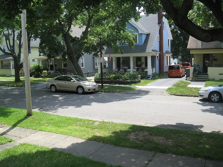 View from front porch (quiet neighborhood street)
