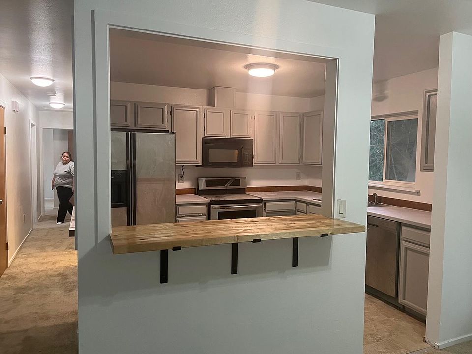 view of kitchen from dining room