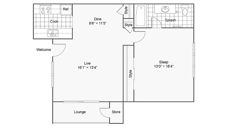 Floor plan A1