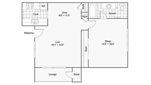 Floor plan A1