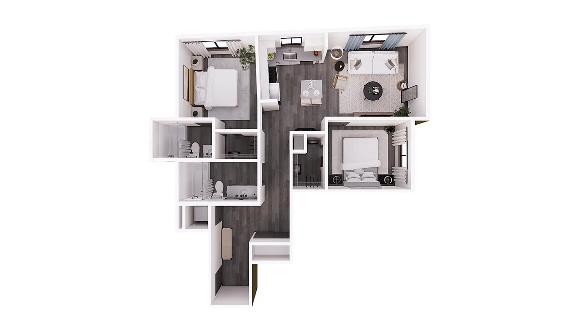 Floor plan 2X2 G