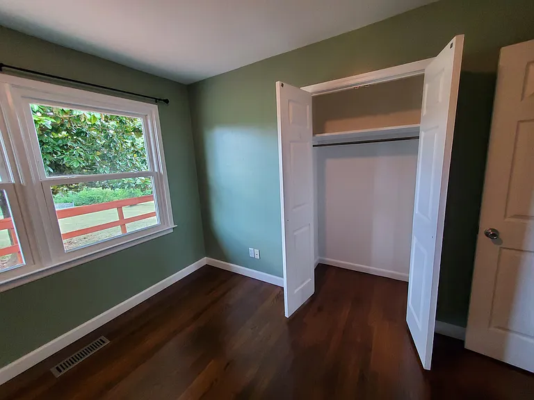 Bedroom #1 window & closet