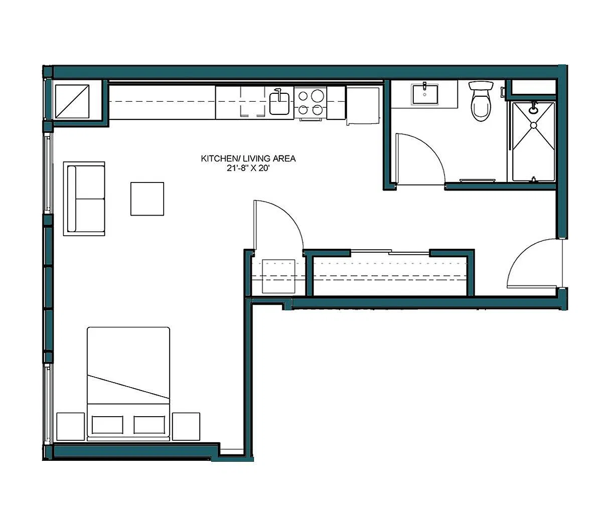 Floor plan Studio-A3