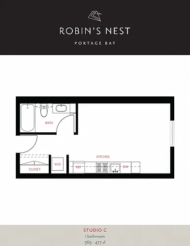 Floor plan Studio C