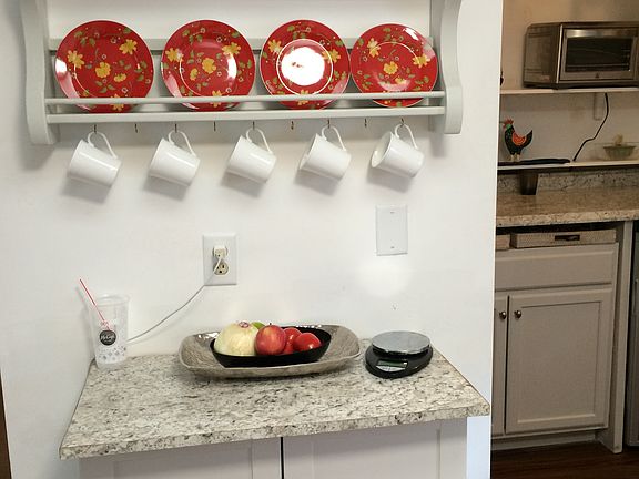 coffee bar in kitchen