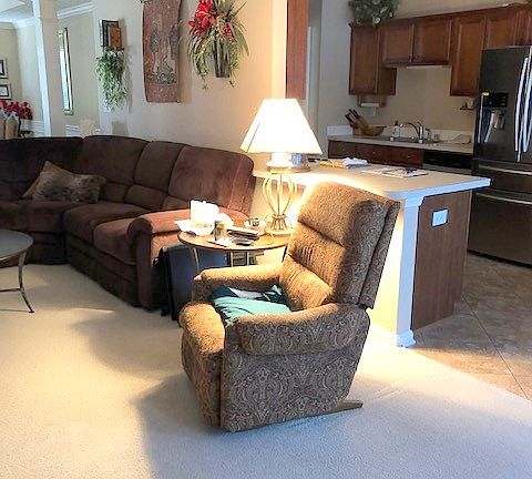 Large open living room
