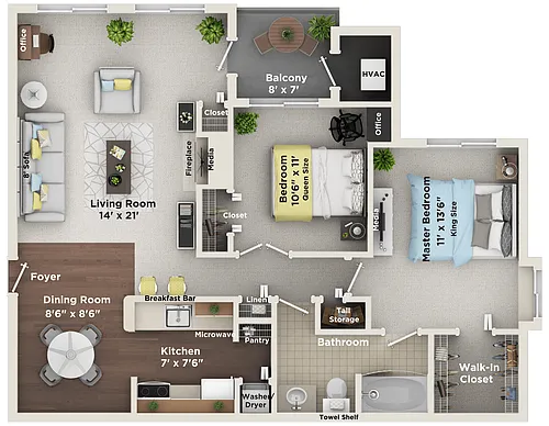 Floor plan B1