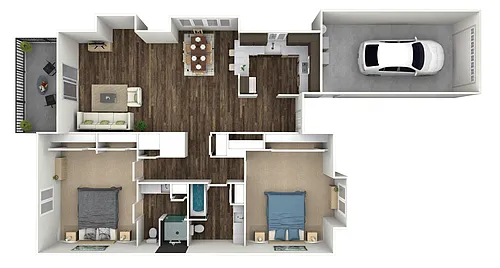 Floor plan Redwood - Duplex