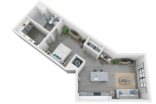 Floor plan Walter Studio