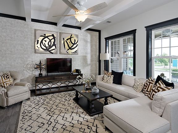 The living room of the Savoy II by Brookfield Residential