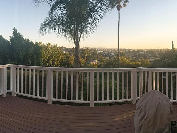 pano of raised private deck that opens from bedroom