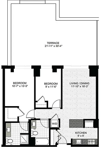 Floor plan 2 Bedrooms C