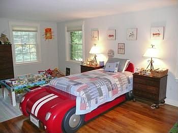 Bedroom number 4 is the largest of the upstairs bedrooms.