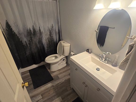 Recently updated bathroom.