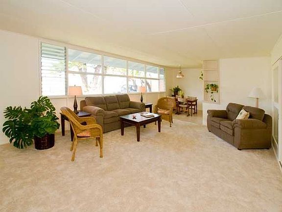 First floor living room and dining room