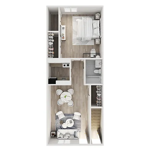 Floor plan One Bedroom