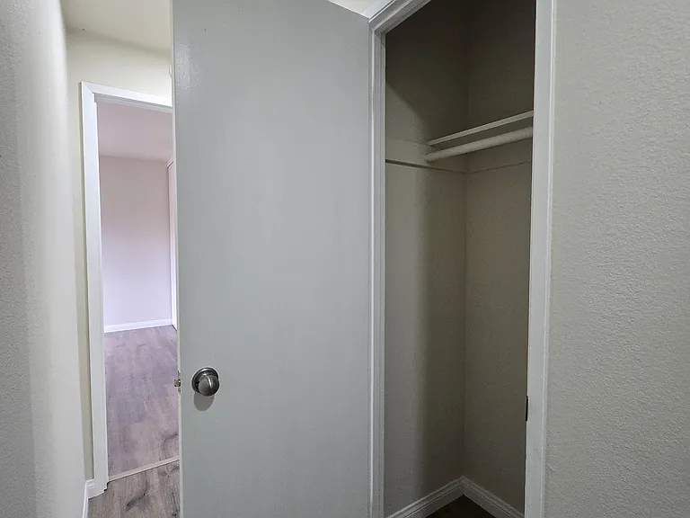 Hallway Closet across from the bathroom