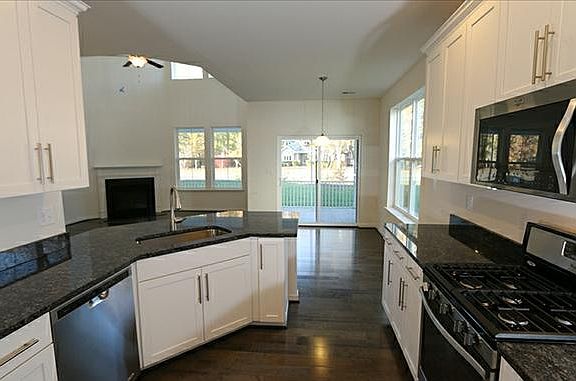 Kitchen overlooking living room
