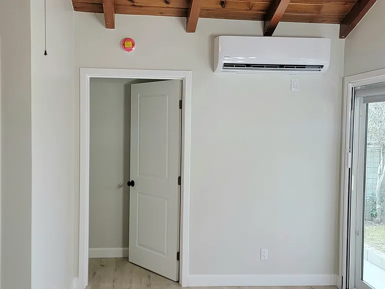 Cooling and heating for your comfort in both living room and bedroom!