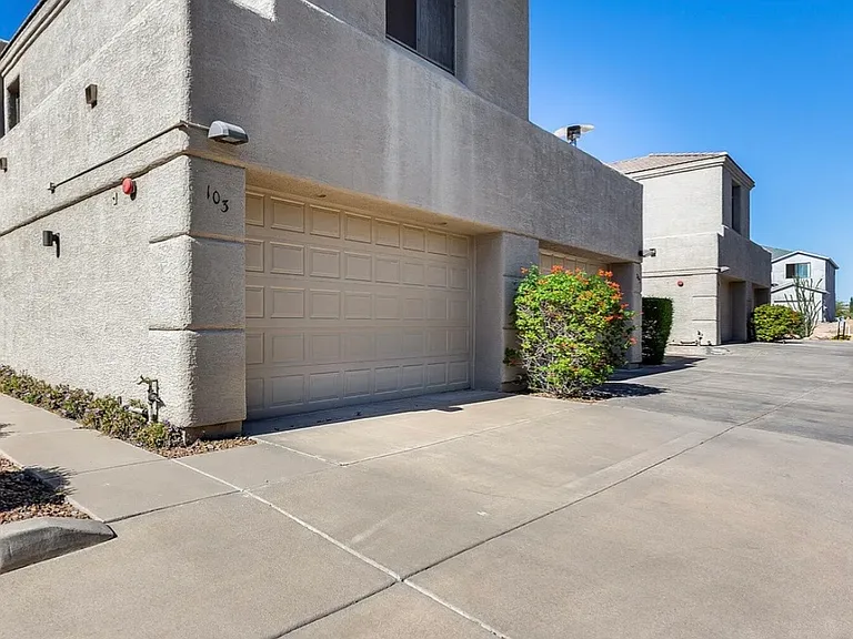 2 car garage with drive in unit access.