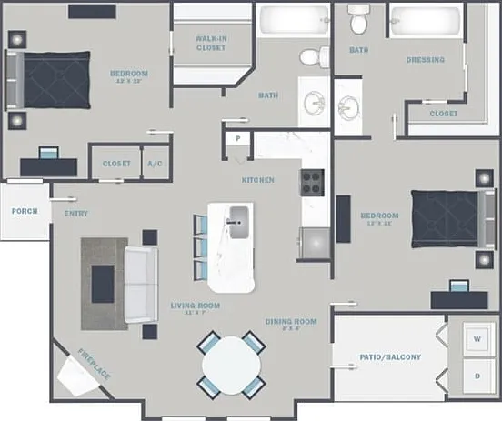 B2- 900SF- Classic Unit all cream and beige, with mixture of appliance offerings. B2- 900SF- Classic Unit all cream and beige, with mixture of appliance offerings.
