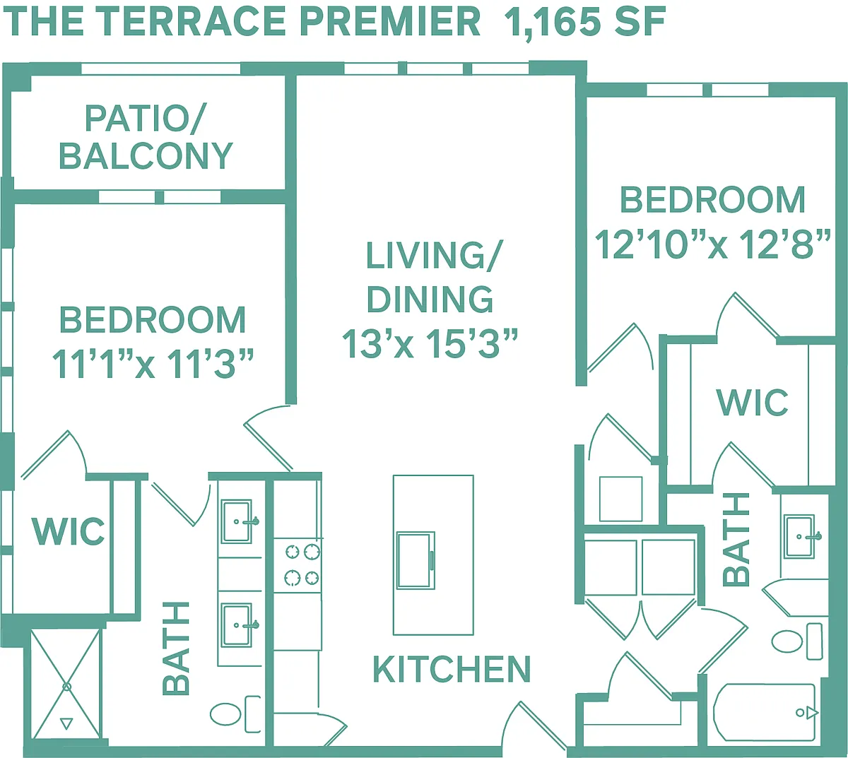 Floor plan Terrace Premier (Metro B1C)
