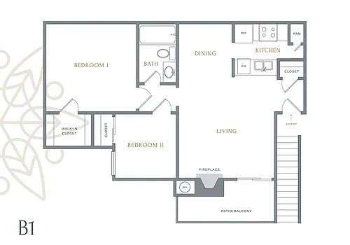 Floor plan B1