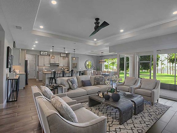 Dunbar Model Floor plan Ocala, FL On Top of the World Living Room