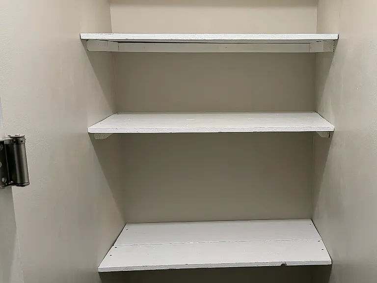 Kitchen pantry with swinging doors
