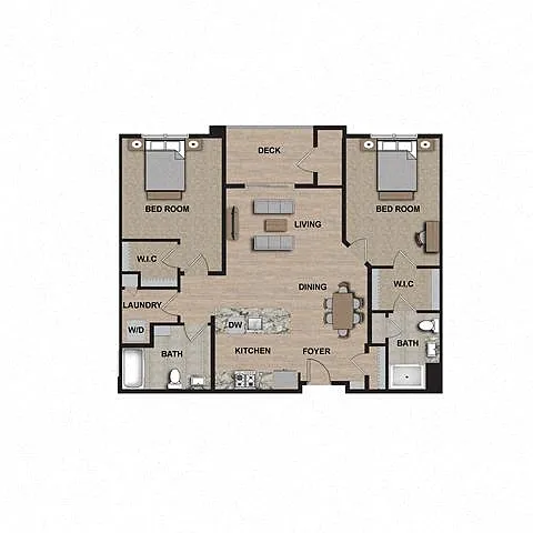 Floor plan C-2D